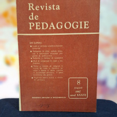 Carte- Revista de pedagogie, nr. 8, 1987, ministerul educatiei si invatamantului