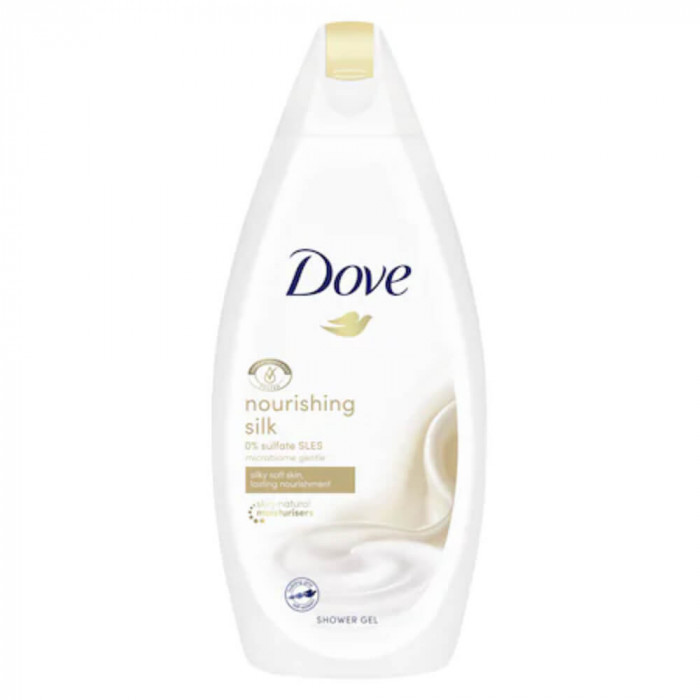 Gel de Dus DOVE Silk Glow, 250 ml, Gel de Dus pentru Femei, Gel de Dus pentru Curatare, Gel de Dus pentru Hidratare, Gel de Dus Hidratant pentru Femei