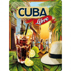 Placa metalica - Cuba Libre - 30x40 cm foto