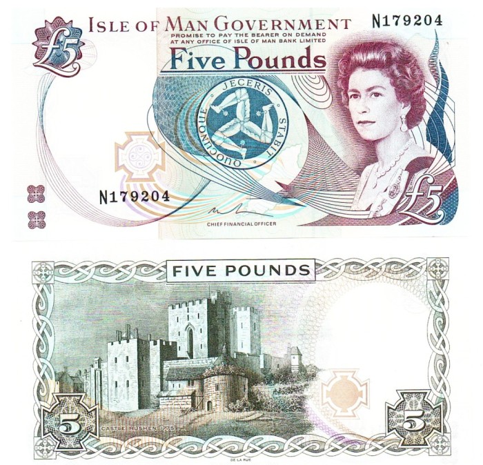 Insula Man Isle of Man 5 Pounds 2015 P-48 UNC