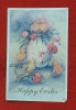 Felicitare de Pasti - Paste Fericit, Carte Postala veche anii 1930, vedere, Circulata, Printata