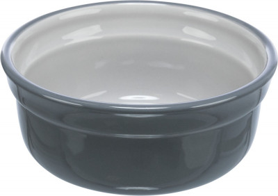 Castron Ceramic, Pentru Caini, 0.25 l 13 cm, Gri Gri Deschis, 24410 foto