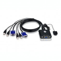 SWITCH KVM ATEN control 2 PC la 1 KVM conector tip USB (T) x 4 | VGA (T) x 2 &amp;amp;quot;CS22U-A7&amp;amp;quot; foto