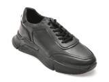 Pantofi GRYXX negri, CHN02, din piele naturala