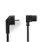 Cablu de alimentare PC 10m cotit Schuko tata cotit - IEC-320-C13 90grade negru Nedis