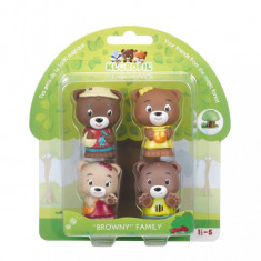 Familia de ursuleti Browny - Pawpaw Family - Set figurine joc de rol