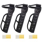 Cumpara ieftin Set 3x suport universal din otel pentru biciclete, rezistent, anti zgarieturi - Negru