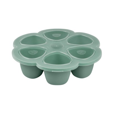 Recipient ermetic silicon multiportii 6x90 ml Beaba Sage Green foto