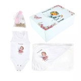 Cumpara ieftin Trusou Prima Baita, Personalizat cu Mesaj - &quot;Prima baita cu nasii&quot;, Ingeras Roz - TPB192