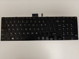 Tastatura Laptop, Toshiba, Satellite L50-A, L50D-A, L50DT-A, L50T-A, iluminata, neagra, layout UK