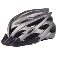 Casca de protectie pentru bicicleta cu lanterna, gri, MalTrack 110420 foto