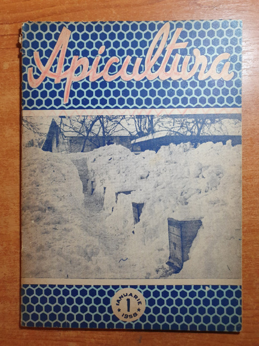 revista apicultura ianuarie 1958