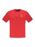 Cumpara ieftin Tricou barbati, cu mini logo brodat, Regular fit, Rosu, S