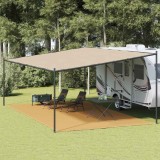 vidaXL Covor pentru cort, nisipiu, 400x800 cm, HDPE 4002307