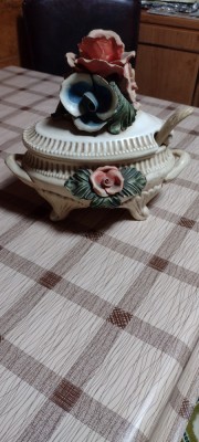 Supiera Ceramica /lucrata ,pictata manual / foto