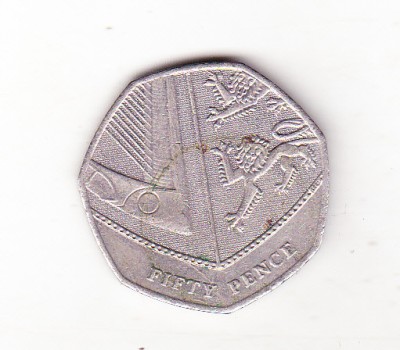 bnk mnd Marea Britanie Anglia 50 pence 2014 foto