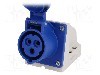 Conector alimentare AC, IEC 60309, IP44, 16A, 230V AC, 3 pini, PCE - 113-6K