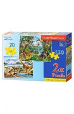 Puzzle 2 in 1 Castorland - Savanna and Jungle foto