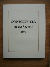 CONSTITUTIA ROMANIEI - 1991(editie de lux) foto