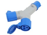 Splitter de putere Goobay IEC 60309 2P E soclu și mufă cod 76236