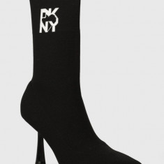 Dkny botine Sansa femei, culoarea negru, cu toc cui, K2490325