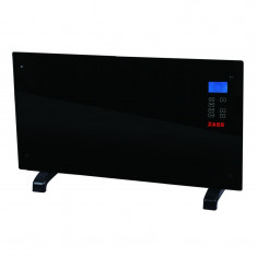 Convector electric de podea Zass, 2000 W, suprafata de sticla, touch screen, afisaj LCD, montare pe perete foto