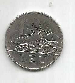No(4) -moneda-Romania- 1LEU 1966 foto