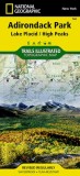 Adirondack Park: Lake Placid/High Peaks, New York, USA Outdoor Recreation Map