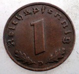 2.470 GERMANIA 1 REICHSPFENNIG 1937 D, Europa, Bronz