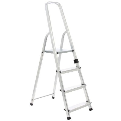 Scara aluminiu DRALD4, 1 x 4 trepte, inaltime 1.36 m, 125 kg foto