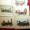 Set 11 ilustrate Locomotive vechi II -Piese de Autor , DDR