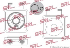 Radiator racire ulei motor, termoflot Citroen C3 10, C3 16, C5 08, Ds3; Peugeot 2008, 207, 407 11, motor: 1.4, 1.6, garnituri incluse, 100x100x35,