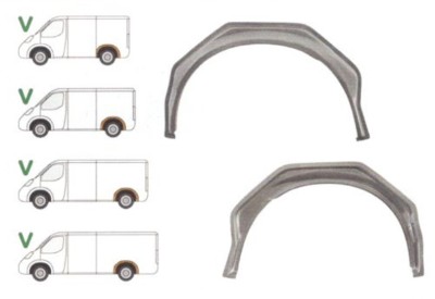 Segment reparatie aripa spate interior Ford Transit (V184/5), 05.2000-04.2006; Transit/Tourneo 05.2006-04.2013, parte montare stanga, 324783-5, After foto