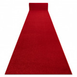 Traversa KARMEL Nuntă - simplu, o singură culoare carmin / roșu, 100 cm, Dreptunghi, Polipropilena