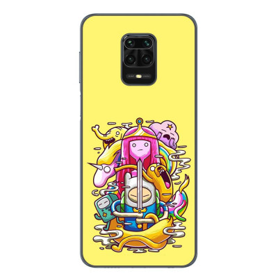 Husa compatibila cu Xiaomi Redmi Note 9 Pro Silicon Gel Tpu Model Adventure Time Poster foto