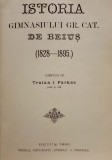 GIMNAZIUL DIN BEIUȘ, de Traian Farkas, Beiuș, 1896 - o carte foarte rară !