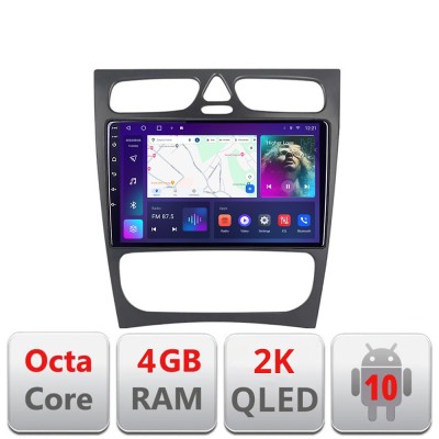 Navigatie Mercedes C W203 2001-2007 C-clk Android Octa Core Ecran 2K QLED GPS 4G 4+32GB 360 kit-clk+EDT-E409-2K CarStore Technology foto