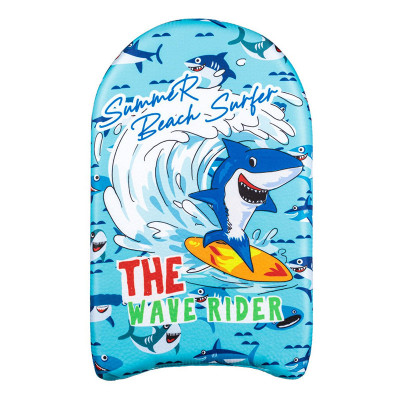 Placa inot pentru baieti The Wave Rider, 45 x 26 cm, imprimeu rechin foto