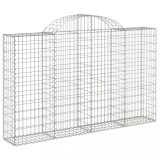 Cumpara ieftin Cos gabion arcuit 200x30x120/140 cm fier galvanizat