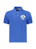 North Sails Tricou polo barbati, cu imprimeu cu logo, Regular fit, Albastru deschis, 2XL