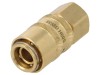 Conector Rapid Alamă 15bar FPM, Filet BSP 3/8, -5/180&deg;C, L 52mm