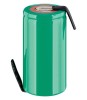 Acumulator NIMH Sub-C 2500mAh 1.2V cu lamele de lipit in Z 43x23mm, Goobay
