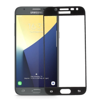 Folie de sticla Samsung Galaxy J5 2017, Elegance Luxury margini colorate Black foto