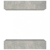 Cumpara ieftin Comode TV, 4 buc., gri beton, 80x30x30 cm, lemn prelucrat