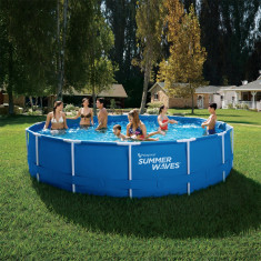 Piscina demontabila &amp;quot;Family Summer Waves&amp;quot;, cu cadru metalic; Dimensiuni 457 x 84cm foto