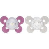 Chicco Physio Comfort Night 16-36 m suzetă Bear/Hedgehog 2 buc