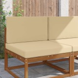 vidaXL Perna pentru canapea de exterior 2 pcs Bej Poliester 900832