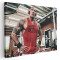 Tablou Dwayne Johnson in sala de fitness Tablou canvas pe panza CU RAMA 40x60 cm