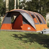 Gossi cort de camping tunel 5 persoane, gri/portocaliu, impermeabil