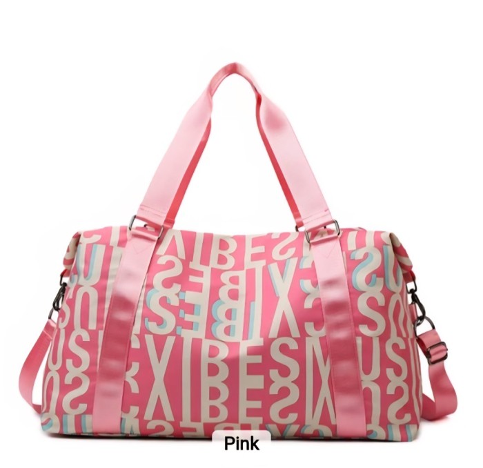 Geanta sport pentru sala, TAIKESEN M-06, impermeabila, dimensiune 52x21x29 cm, roz